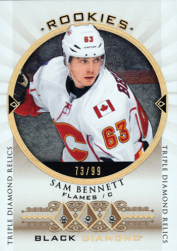 2015-16-Upper-Deck-NHL-Black-Diamond-Top-Best-Rookie-Card-Sam-Bennett-Triple-Relic