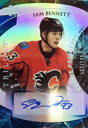 2015-16-Upper-Deck-NHL-Trilogy-Top-Best-Rookie-Card-Sam-Bennett-Signature