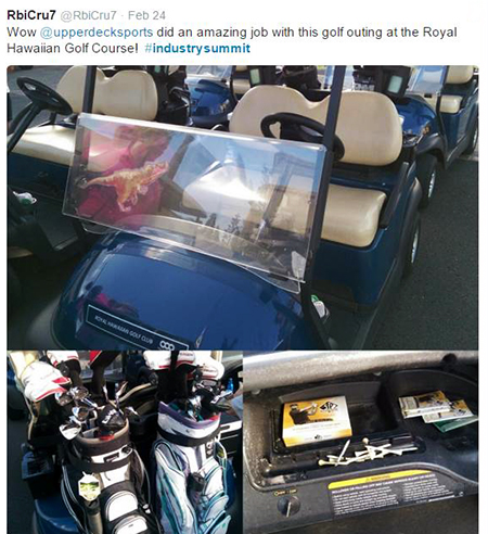 Hawaii-Trade-Show-Beckett-Upper-Deck-Golf-Cart-Fan