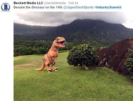 Hawaii-Trade-Show-Beckett-Upper-Deck-Golf-Tournament-Dinosaur-Course-Sighting-14th-Hole