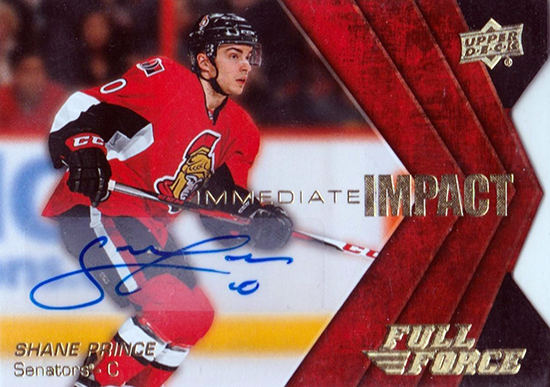 2015-16-NHL-Upper-Deck-Shane-Prince-Rookie-Card-Full-Force-Autograph
