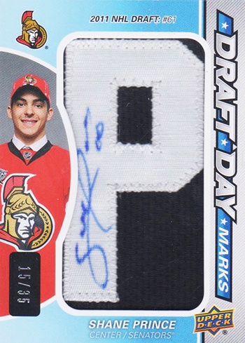 2015-16-NHL-Upper-Deck-Shane-Prince-Rookie-Card-SP-Game-Used-Draft-Day-Marks-Autograph