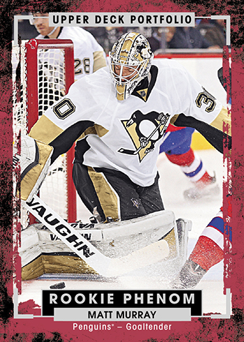 2015-16-NHL-Upper-Deck-Portfolio-Rookie-Phenom-Matt-Murray-Pittsburgh-Penguins-Card