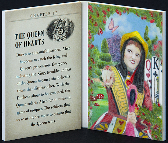 2016-Upper-Deck-Goodwin-Champions-Alice-in-Wonderland-Artist-Sketch-Booklet-Card-LIVE-The-Queen-of-Hearts