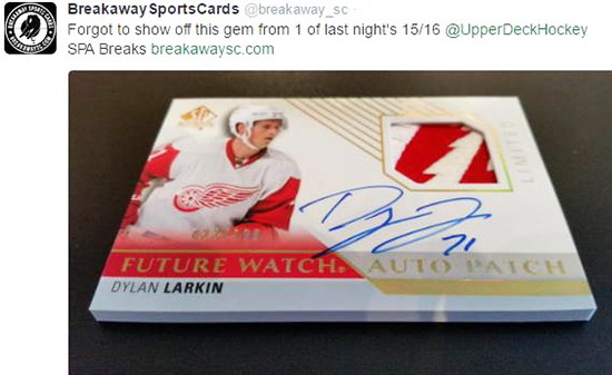 2015-16-NHL-SP-Authentic-Dylan-larkin-autograph-rookie-patch-breakaway-sports-cards