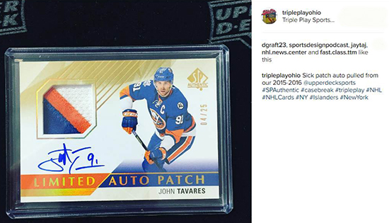 2015-16-NHL-SP-Authentic-John-Tavares-autograph-patch-triple-play-ohio