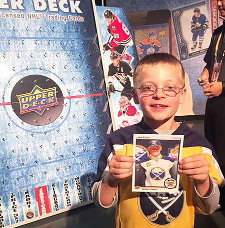 2016-NHL-Draft-Upper-Deck-First-Niagra-Buffalo-Sabres-Puck-O-Happy-Kid-Eichel