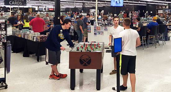 Upper-Deck-Dave-Adams-Williamsville-Night-soccer-Game-In-Store-Kids-Fun