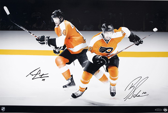 philadelphia-flyers-signed-hockey-picture-Upper-Deck-authenticated