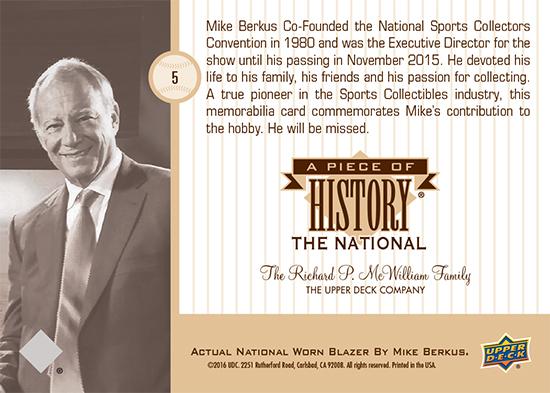 2016-National-Sports-Collectors-Convention-Upper-Deck-Mike-Berkus-Tribute-Memorabilia-Card-Back