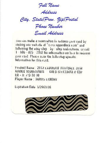 Expired-Upper-Deck-Redemption-Card-Raffle