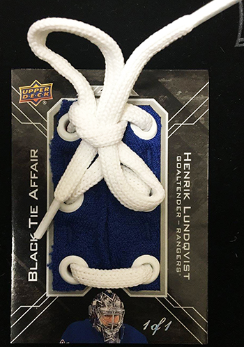 2015-16-NHL-Upper-Deck-Black-Tie-Affair-Memorabilia-Neck-Lace-Jersey-Henrik-Lundqvist-Rangers