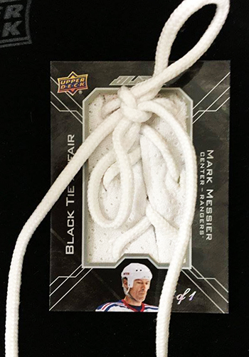 2015-16-NHL-Upper-Deck-Black-Tie-Affair-Memorabilia-Neck-Lace-Jersey-Mark-Messier-Rangers