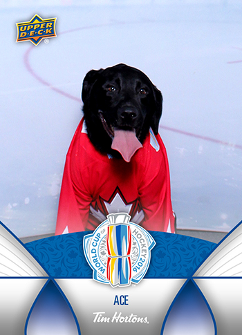 2016-Upper-Deck-Tim-Hortons-World-Cup-Hockey-NHL-Fan-Village-Dog-Trading-Card