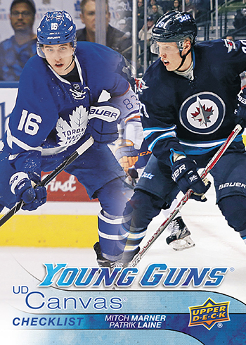 2016-17-NHL-Upper-Deck-Series-One-Young-Guns-Rookie-Card-Canvas-Patrik-Laine-Mitch-Marner-Checklist