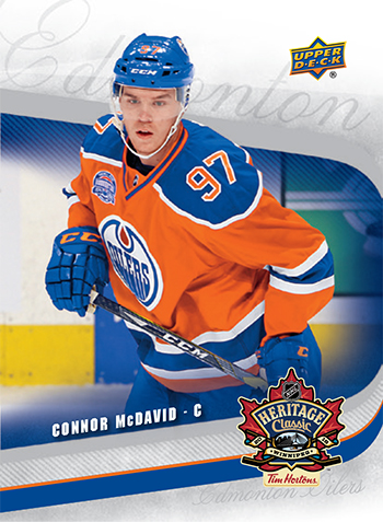 Connor McDavid Edmonton Oilers Game-Used 2016 Heritage Classic