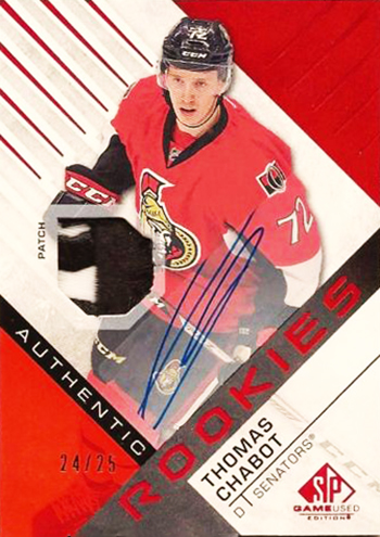 2016-17-NHL-Upper-Deck-Rookie-Radar-Ottawa-Senators-Thomas-Chabot-SP-Game-Used-Autograph-Patch