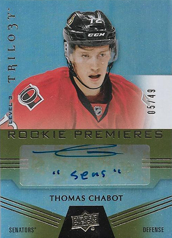 2016-17-NHL-Upper-Deck-Rookie-Radar-Ottawa-Senators-Thomas-Chabot-Trilogy-autograph-sens
