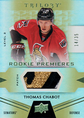 2016-17-NHL-Upper-Deck-Rookie-Radar-Ottawa-Senators-Thomas-Chabot-Trilogy-patch