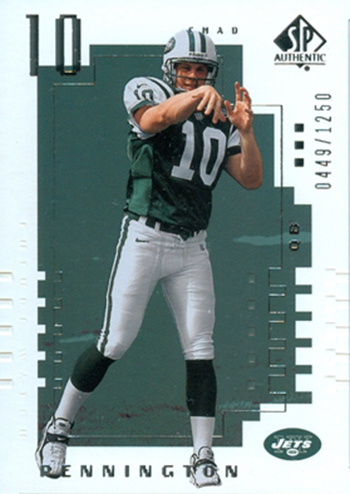 2000-Upper-Deck-SP-Authentic-Football-NFL-Best-Rookie-Cards-Chad-Pennington