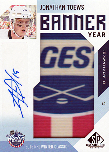 2016-17-NHL-SP-Game-Used-Banner-Year-Autograph-Jonathan-Toews
