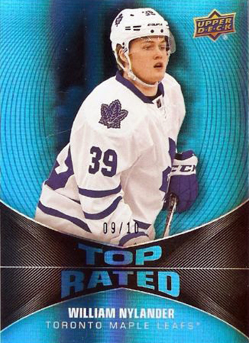 2016-17-NHL-Upper-Deck-Rookie-William-Nylander-Toronto-Overtime-Top-Rated-Blue