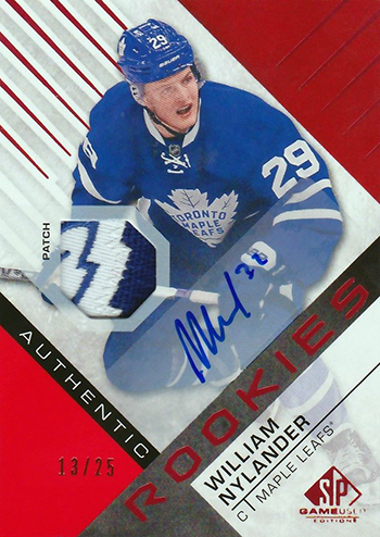 2016-17-NHL-Upper-Deck-Rookie-William-Nylander-Toronto-SP-Game-Used-Patch-Autograph