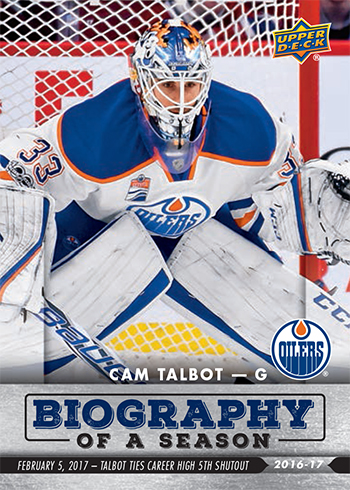 2016-17-Upper-Deck-NHL-Biography-of-a-Season-Edmonton-Oilers-Card10-Cam-Talbot