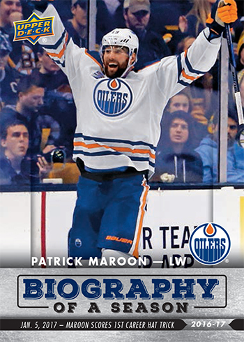 2016-17-Upper-Deck-NHL-Biography-of-a-Season-Edmonton-Oilers-Card7-Patrick-Maroon