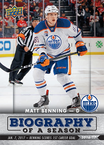 2016-17-Upper-Deck-NHL-Biography-of-a-Season-Edmonton-Oilers-Card8-Matt-Benning