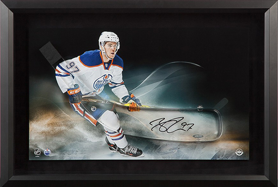 upper-deck-authenticated-connor-mcdavid-autographed-acrylic-stick-blade-edmonton-oilers-picture-framed-86994
