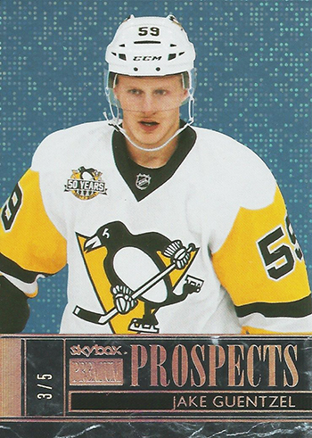 2016-17-Jake-Guentzel-Fleer-Showcase-Skybox-Prospects-Rookie-Card