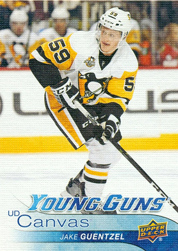 2016-17-Jake-Guentzel-Upper-Deck-Canvas-Young-Guns-Card