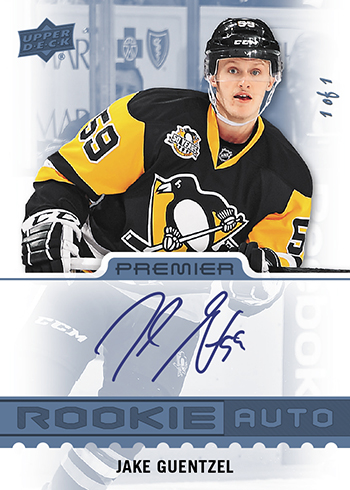 2016-17-Upper-Deck-Premier-NHL-Autograph-Rookie-Jake-Guentzel-1-of-1