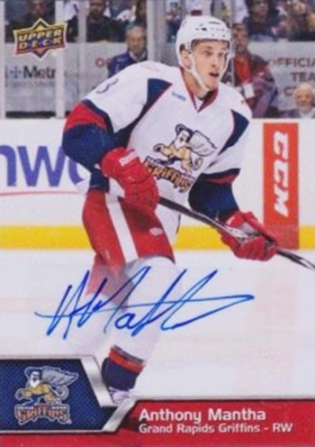 2016-17-NHL-Upper-Deck-Rookie-Card-Anthony-Mantha-Detroit-Red-Wings-AHL-Autograph