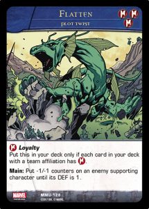 2017-upper-deck-marvel-vs-system-2pcg-monsters-unleashed-card-preview-plot-twist-flatten