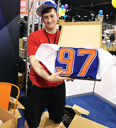 Upper-Deck-Authenticated-Monumental-Volume-1-Multi-Sport-National-Sports-Collectors-Convention-Connor-McDavid-Jersey