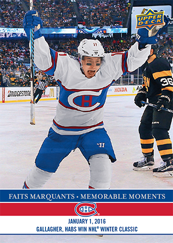 2017-LAnti-Expo-Montreal-Canadiens-Memorable-Moments-Set-7-Brendan-Gallagher