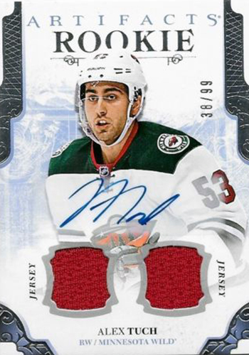 2017-18-NHL-Artifacts-Alex-Tuch-Rookie-Autograph-Jersey-Card