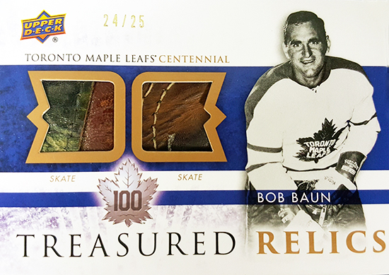 2017-Upper-Deck-Toronto-Maple-Leafs-Centennial-Set-Treasured-Relics-Bob-Baun