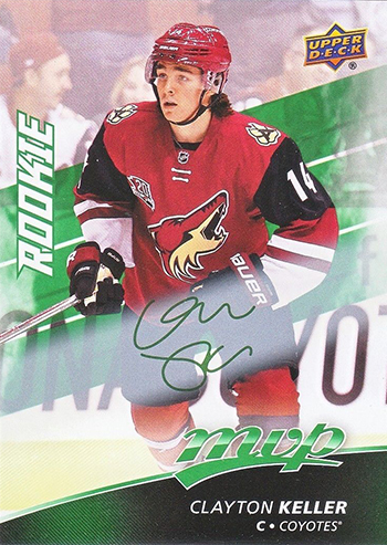 2017-18-Upper-Deck-NHL-MVP-Rookie-Clayton-Keller-Green-ePack-Exclusive