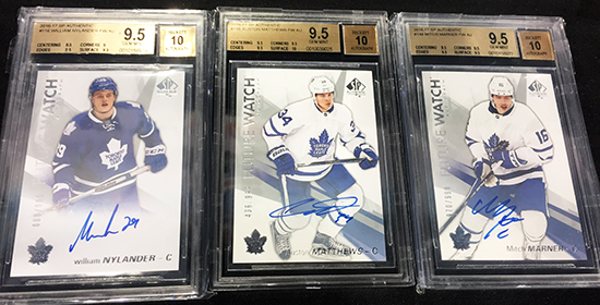 Upper-Deck-Sport-Card-Expo-Collector-Scores-Big-with-2016-17-NHL-SP-Authentic-Rookie-Autograph-Future-Watch-Matthews-Marner-Nylander-Cards