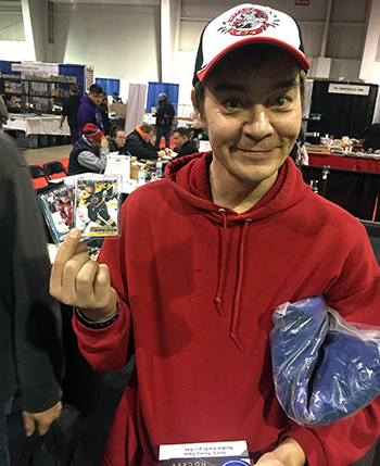 Upper-Deck-Sport-Card-Expo-Collector-Scores-Big-with-2017-18-NHL-Nico-Hischier-Charlie-McAvoy-Young-Guns-Card