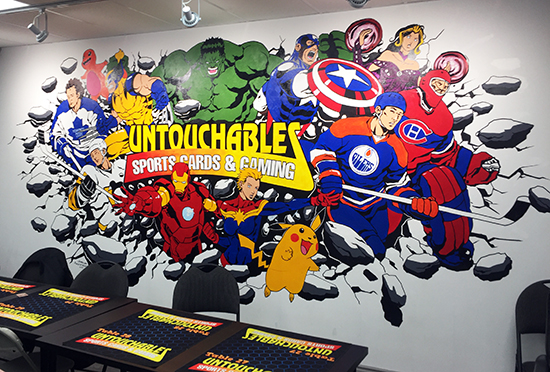 upper-deck-sports-untouchables-gaming-cards-mississauga-milton-featured-retailer-mural