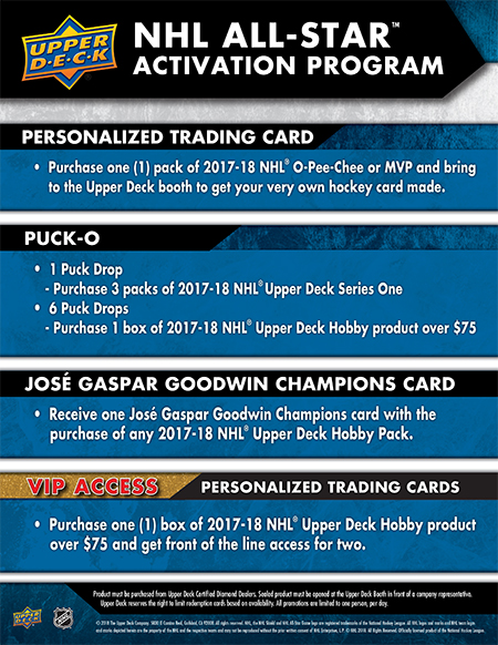 2018-Upper-Deck-NHL-All-Star-Activation-Schedule