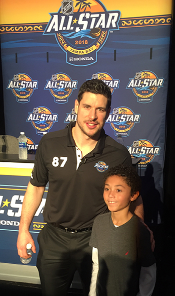 2018-upper-deck-nhl-all-star-media-day-kid-correspondent-interview-reporter-sidney-crosby-jaxson-shandler