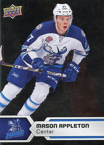 2017-18-Upper-Deck-AHL-Hockey-Trading-Cards-XRC-Silver-Mason-Appleton-Manitoba-Moose