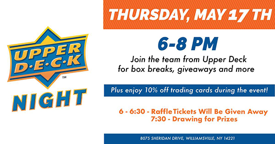 2018-Upper-Deck-Night-at-dave-adams-cardworld-williamsville-ny