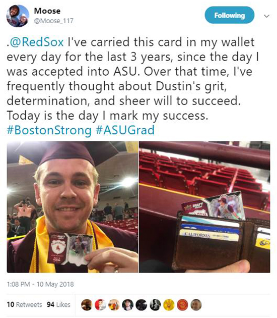 Moose-Dustin-Pedroia-Upper-Deck-Wallet-Card-ASU-Sun-Devils-Graduation-1