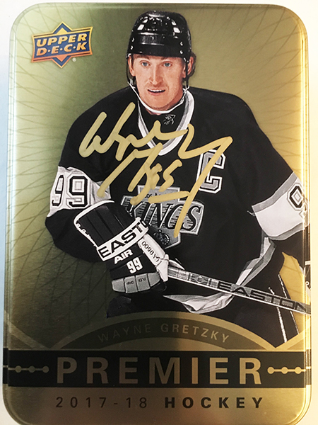 2017-18-Upper-Deck-Premier-Wrapper-Redemption-Wayne-Gretzky-Tin-Autograph